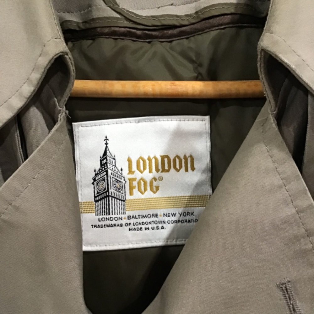 New Without Tags London Fog Men Size 42 Short Westwood Gray Trench Coat Classic - Picture 6 of 12